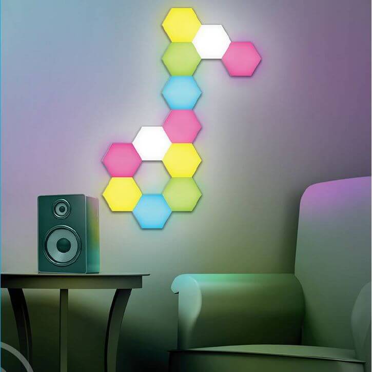 Photo of GED LED Hexagon Panels in room