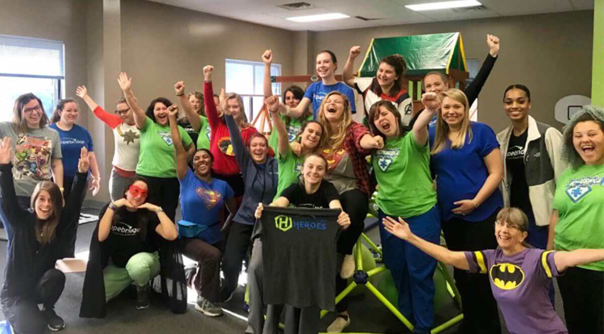 Hopebridge Heroes gather for fun photo