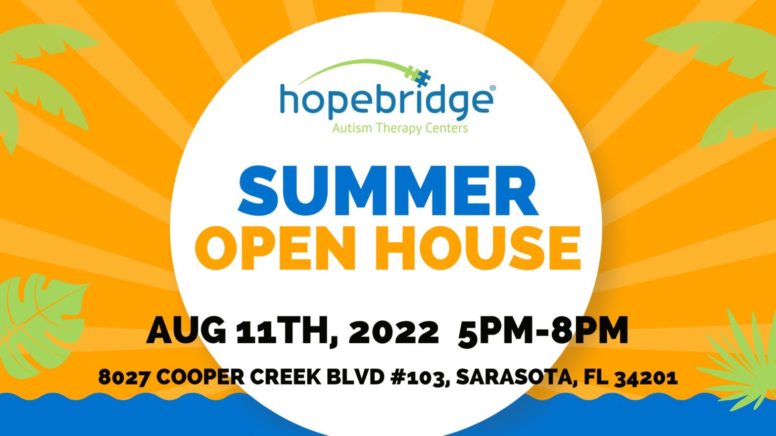 Sarasota Summer Open House Hopebridge Autism Therapy Center