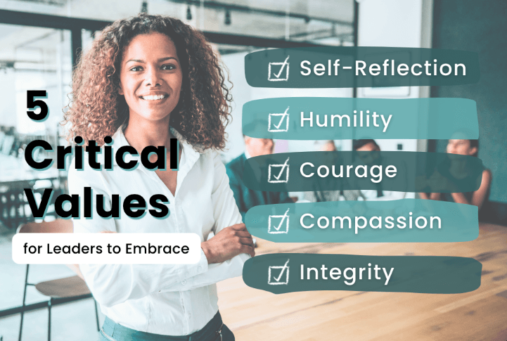 5 Critical Values for Leaders to Embrace — Self-reflection, Humility, Courage, Compassion, and Integrity