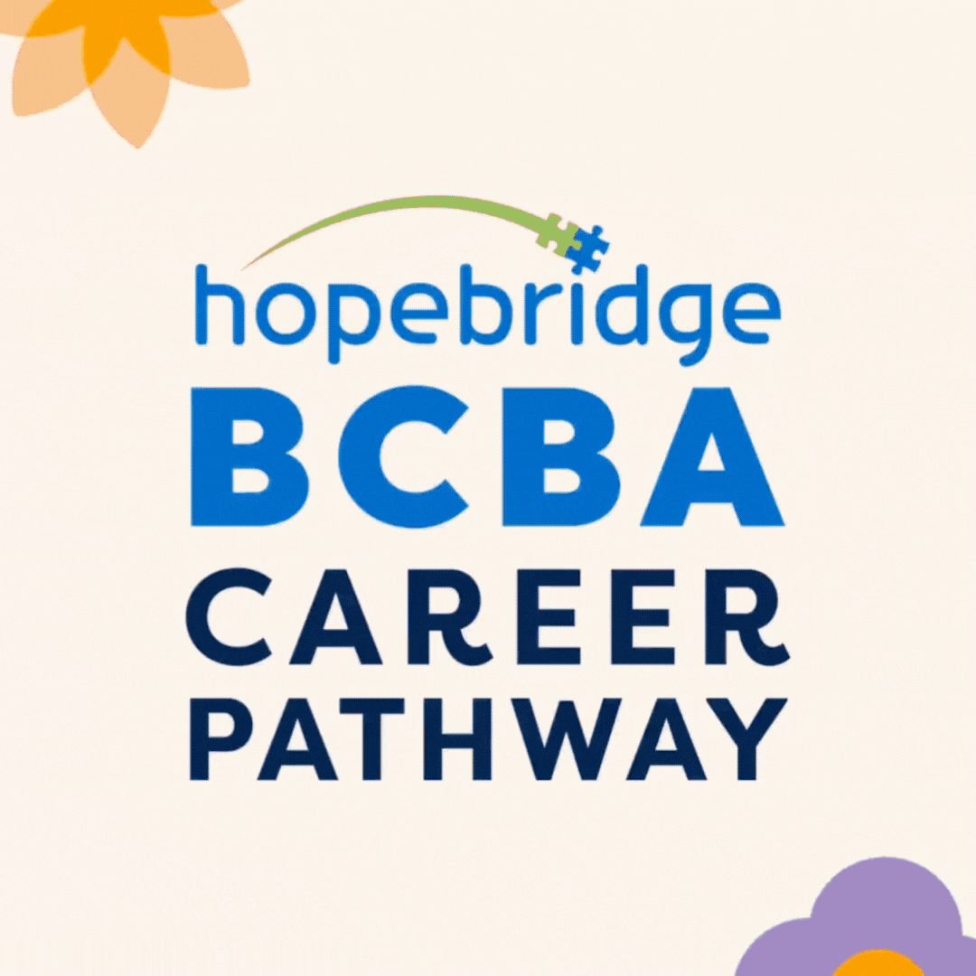 Gif showing BCBA career path roles at Hopebridge