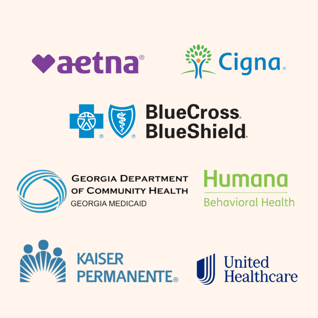 Logos for ABA Therapy insurance coverage in Georgia at Hopebridge